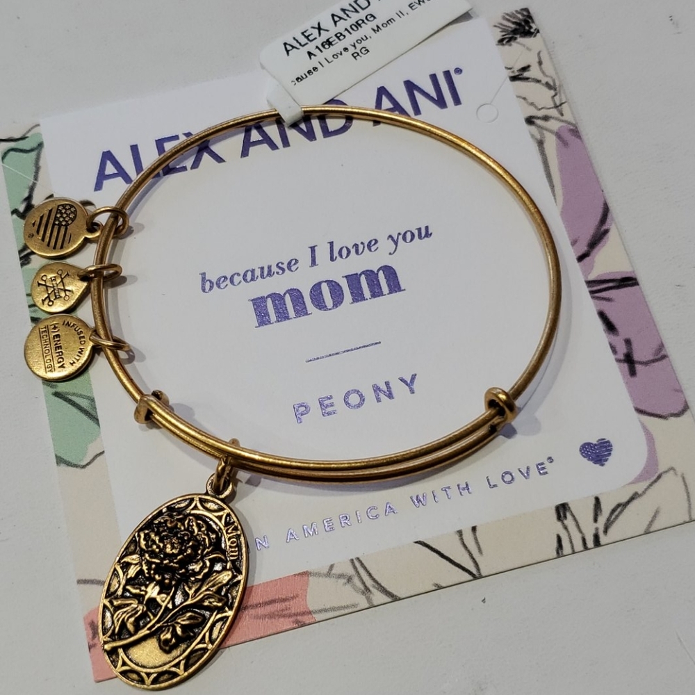 Alex and Ani Mom Because I Love You bracelet - Picture 1 of 6